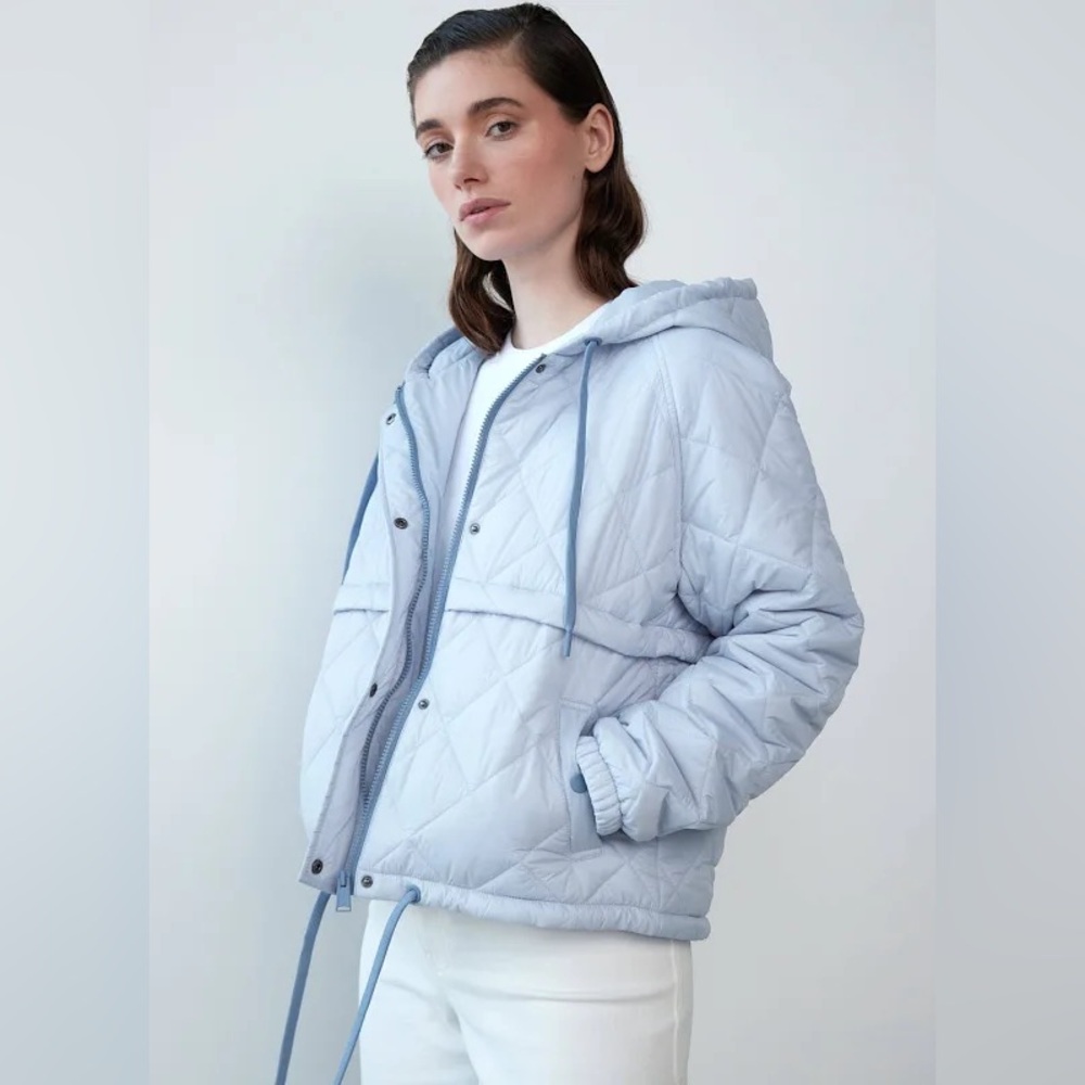 NWT ⭐️ WithBlack Astrid Quilted Jacket Size S in Blue